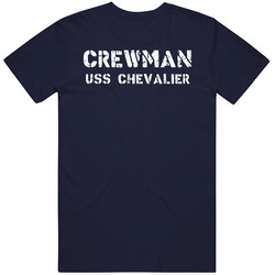 Crewman Uss Chevalier Us Navy Unisex Cotton Classic T Shirt