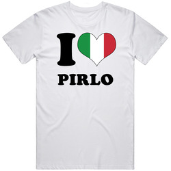 Andrea Pirlo Italy Mf I Love Heart Ladies Football Soccer World Cup Unisex Cotton Classic T Shirt