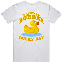 National Rubber Ducky Day Funny Celebration Unisex Cotton Classic T Shirt