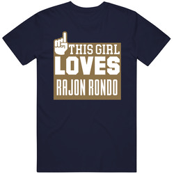 Rajon Rondo #9 New Orleans Basketball This Girl Loves Team Fan Sports Unisex Cotton Classic T Shirt