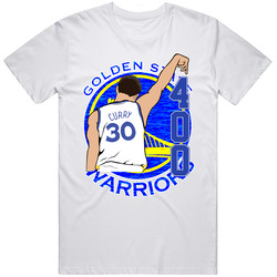 STEPH CURRY 30 T SHIRT 400 THREE POINTERS TOP GOLDEN STATE 73-9 NBA TE Unisex Cotton Classic T Shirt