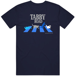 Tabby Road Navy Unisex Cotton Classic T Shirt