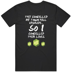 Clash Of Clans, Coc Shirt, Cancelled Coc Town, Funny Shirt, Birthday Unisex Cotton Classic T Shirt