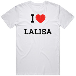 I Love Heart Lalisa First Name Worn Look Unisex Cotton Classic T Shirt