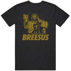 Funny Drew Brees Fan T Shirt Breesus Jesus Mashup New Orleans Football Unisex Cotton Classic T Shirt