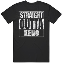 Straight Outta Keno Distressed Look City Grunge Cool Unisex Cotton Classic T Shirt