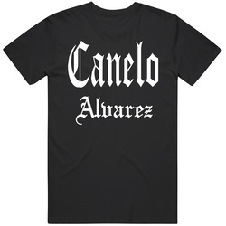 Canelo Alvarez Word Black Unisex Cotton Classic T Shirt