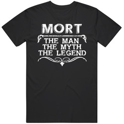 Mort Man Myth Legend Vintage Grunge Style Cool Name Unisex Cotton Classic T Shirt