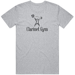 Clarinet Gym Hoodie - Unisex - Grey Unisex Cotton Classic T Shirt