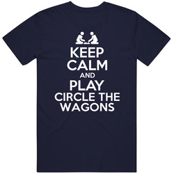 Circle The Wagons Keep Calm Board Game Unisex Cotton Classic T Shirt