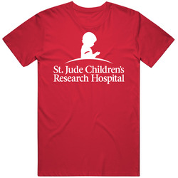 St. Jude Children's Research Hospital  Red Unisex Cotton Classic T Shirt