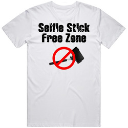 Funny Selfie Stick Free Zone Unisex Cotton Classic T Shirt