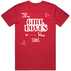 This Girl Loves Her Sims Cute Relationship Unisex Cotton Classic T Shirt