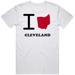Cleveland Ohio I Love Heart State Unisex Cotton Classic T Shirt