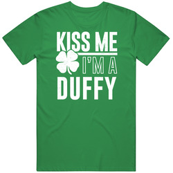 Duffy Kiss Me Im Irish Parody Custom Last Name St Patricks Day Unisex Cotton Classic T Shirt