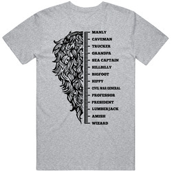 Beard Growth Chart 2 Sportgrey Unisex Cotton Classic T Shirt