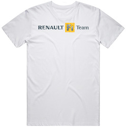 Renault F1 Team Automobile Car Truck Motorcycle Parts Cool Distressed Style Brand Logo Emblem Unisex Cotton Classic T Shirt
