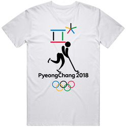 Ice Hockey Pyeongchang 2018 Winter Olympics South Korea Unisex Cotton Classic T Shirt