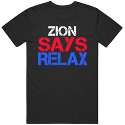 Zion Says Relax Funny Personal Name Unisex Cotton Classic T Shirt