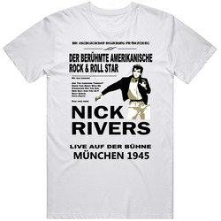 Nick Rivers Band Poster Fictional Band Top Secret Movie Fan Unisex Cotton Classic T Shirt
