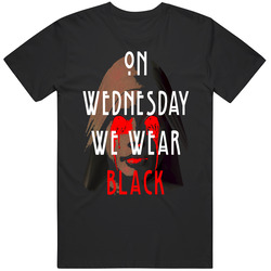 American Horror Story On Wednesday We Wear Black Unisex Cotton Classic T Shirt