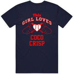 This Girl Loves Coco Crisp Cleveland Baseball Player Classic Unisex Cotton Classic T Shirt