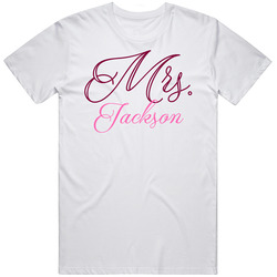 Mrs Jackson Last Name Funny Unisex Cotton Classic T Shirt