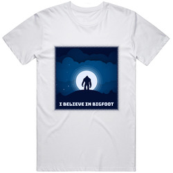 Bigfoot-v2-coffeecup-white Unisex Cotton Classic T Shirt