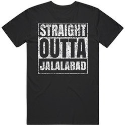 Straight Outta Jalalabad Afghanistan Distressed Look City Grunge Cool Unisex Cotton Classic T Shirt