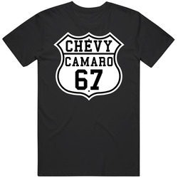 Highway Route 1967 Camaro Classic Car Unisex Cotton Classic T Shirt