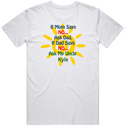 Kyle Ask Uncle Funny Baby One Piece Bodysuit Unisex Cotton T Shirt