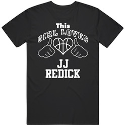 Jj Redick This Girl Loves Heart Milwaukee Basketball Unisex Cotton T Shirt