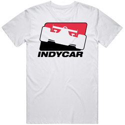 Indy Car Racing White Red 1214 Unisex Cotton T Shirt