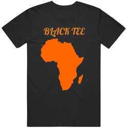 Black Tee Africa Map Unisex Cotton T Shirt