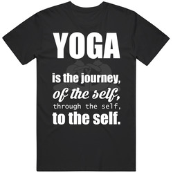 Yoga Gym Is The Journey Health Love Yogi Funny Unisex Cotton T Shirt