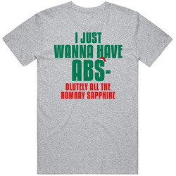 I Want Absolutely All The Bombay Sapphire Funny Christmas Workout Gym Unisex Cotton T Shirt