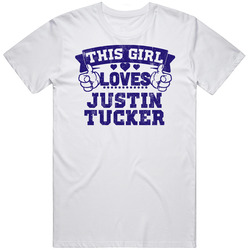 This Girl Loves Justin Tucker Baltimore Football Sports Athlete Unisex Cotton T Shirt