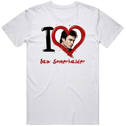 Ian Somerhalder I Heart Fan Unisex Cotton T Shirt