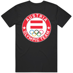 Austria Winter Olympic Team Pyeongchang 2018 Round Logo Unisex Cotton T Shirt