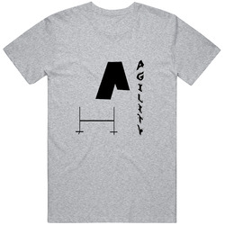 Agility In Black Unisex Cotton T Shirt