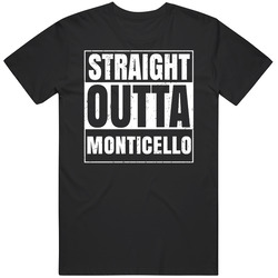 Straight Outta Monticello Minnesota City Compton Parody Grunge Unisex Cotton T Shirt