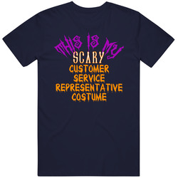 This Is My Scary Customer Service Representative Costume Funny Halloween Unisex Cotton T Shirt
