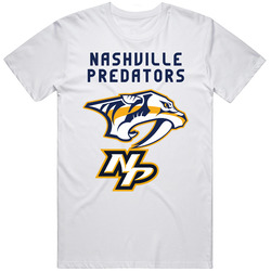 Nashville Predators T Shirt Mike Fisher Mascot Gnash NHL Unisex Top Unisex Cotton T Shirt
