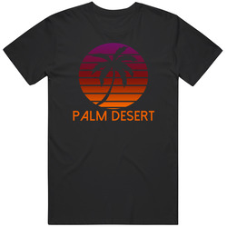 Palm Desert Fading Sunrise Glory Favorite City Unisex Cotton T Shirt Palm Desert Fading Sunrise Glory Favorite City Unisex Cotton T Shirt
