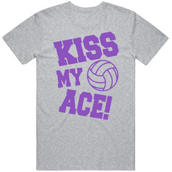 Kiss My Ace Volleyball Unisex Cotton T Shirt