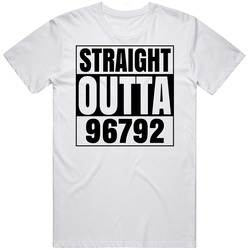 Straight Outta 96792 Waianae Hawaii Compton Parody Unisex Cotton T Shirt Straight Outta 96792 Waianae Hawaii Compton Parody Unisex Cotton T Shirt