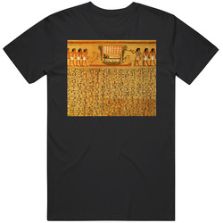 Egypt Papyrus Hieroglyphics Unisex Cotton T Shirt Egypt Papyrus Hieroglyphics Unisex Cotton T Shirt