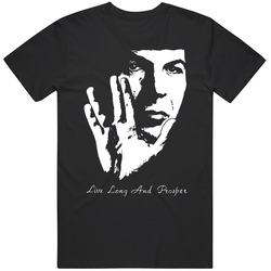 Star Trek Mr Spock Live Long And Prosper Leonard Nimoy Unisex Cotton T Shirt