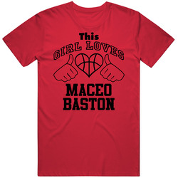 Maceo Baston This Girl Loves Heart Toronto Basketball Unisex Cotton T Shirt Maceo Baston This Girl Loves Heart Toronto Basketball Unisex Cotton T Shirt