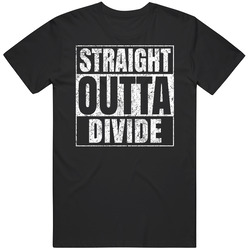 Straight Outta Divide City Grunge Worn Look Cool Unisex Cotton T Shirt Straight Outta Divide City Grunge Worn Look Cool Unisex Cotton T Shirt